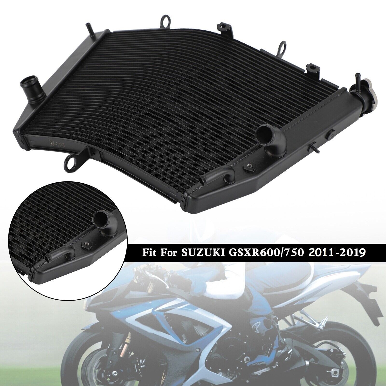 Radiateur GSXR 750 2012 2013 2014 2015 pièce refroidissement moto