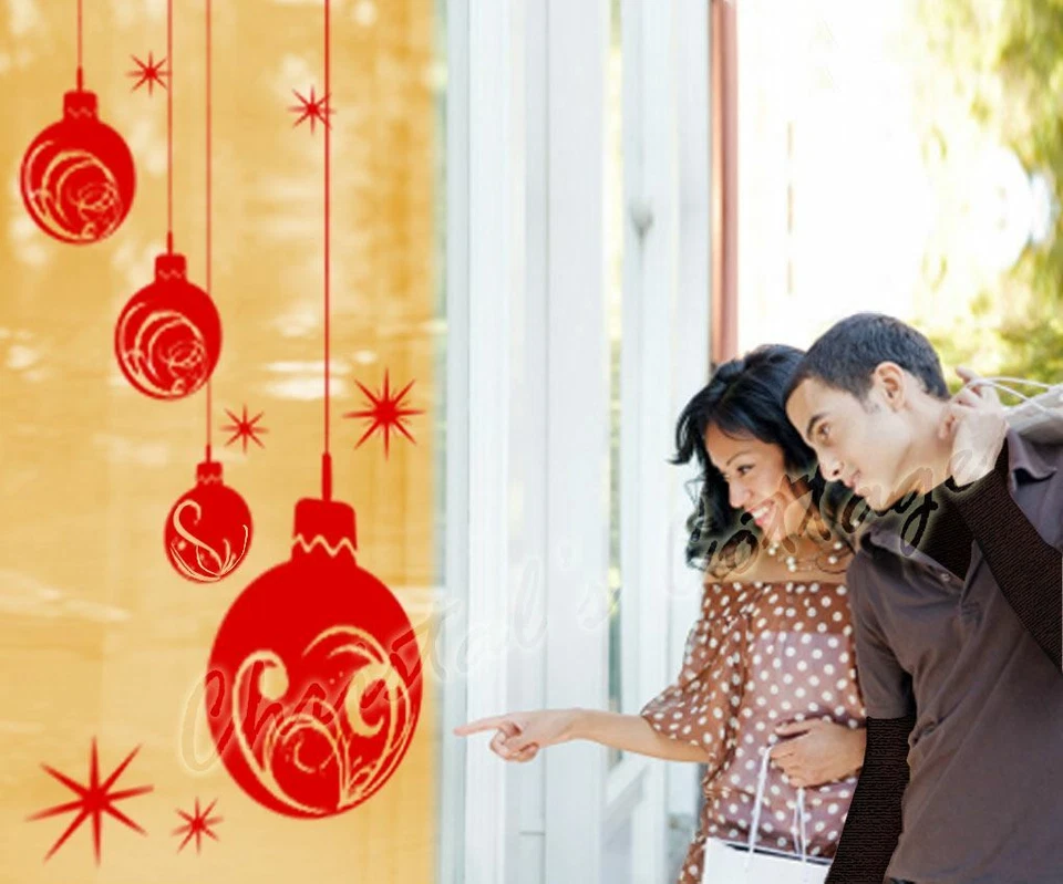 2M Extra Large Christmas Ball Show Window Shopwindow Wall Art Decoration Sticker - Image 2 of 3