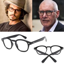 Stylish Retro Vintage Johnny Depp Fashion Mens Glasses Clear Lens Glasses Frame 