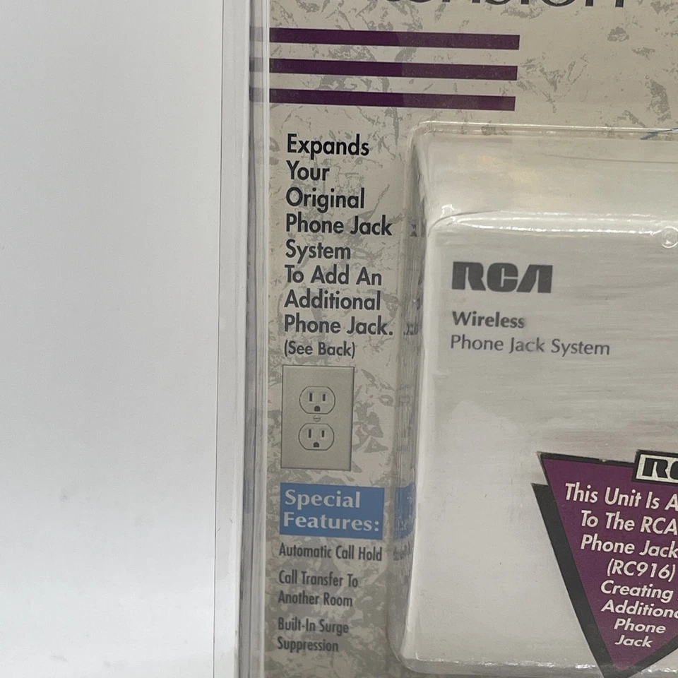 RCA Wireless Phone Jack System Extension RC910 New Old Stock - Image 3 of 4