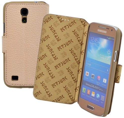 Exclusive Folding Phone Case Genuine Leather Case For Samsung Galaxy S4 Mini - Picture 14 of 17