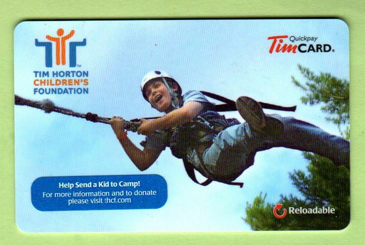 TIM HORTONS Children's Foundation 2011 Gift Card ( $0 )  