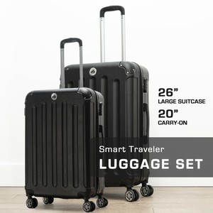 Destination Bags Hardside Spinner Roller Luggage Suit Case Set (QTY 2 Included)