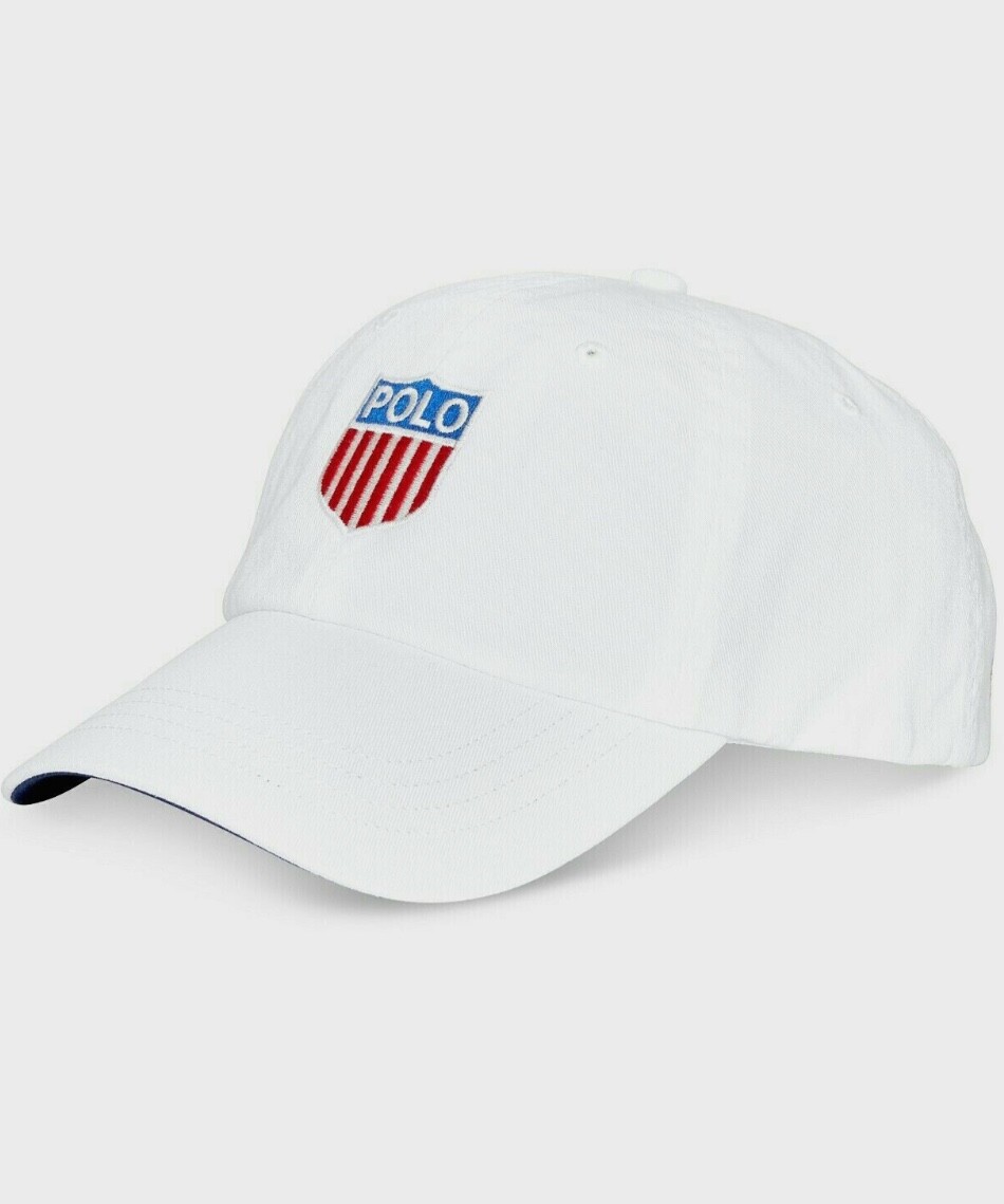 Polo RALPH LAUREN Hat Polo Stadium Shield Twill Chariots Cap Red