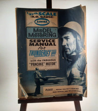 Vintage Original 1963 Aurora Model Motoring Service Manual for ThunderJet500