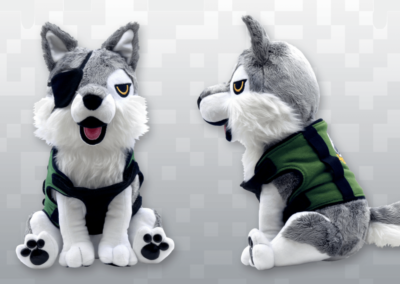 Metal Gear Solid V Diamond D-Dog Plush Figure + Magnetic Knife DD