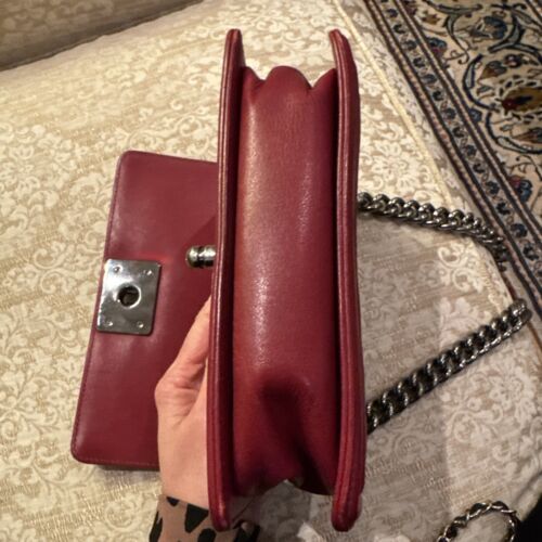 Chanel Small Red Sparkle Boy Bag - Picture 5 of 5