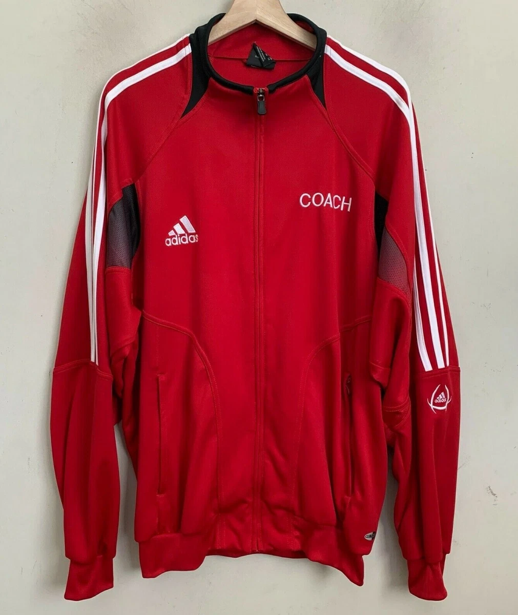 Adidas jacket shop red stripes