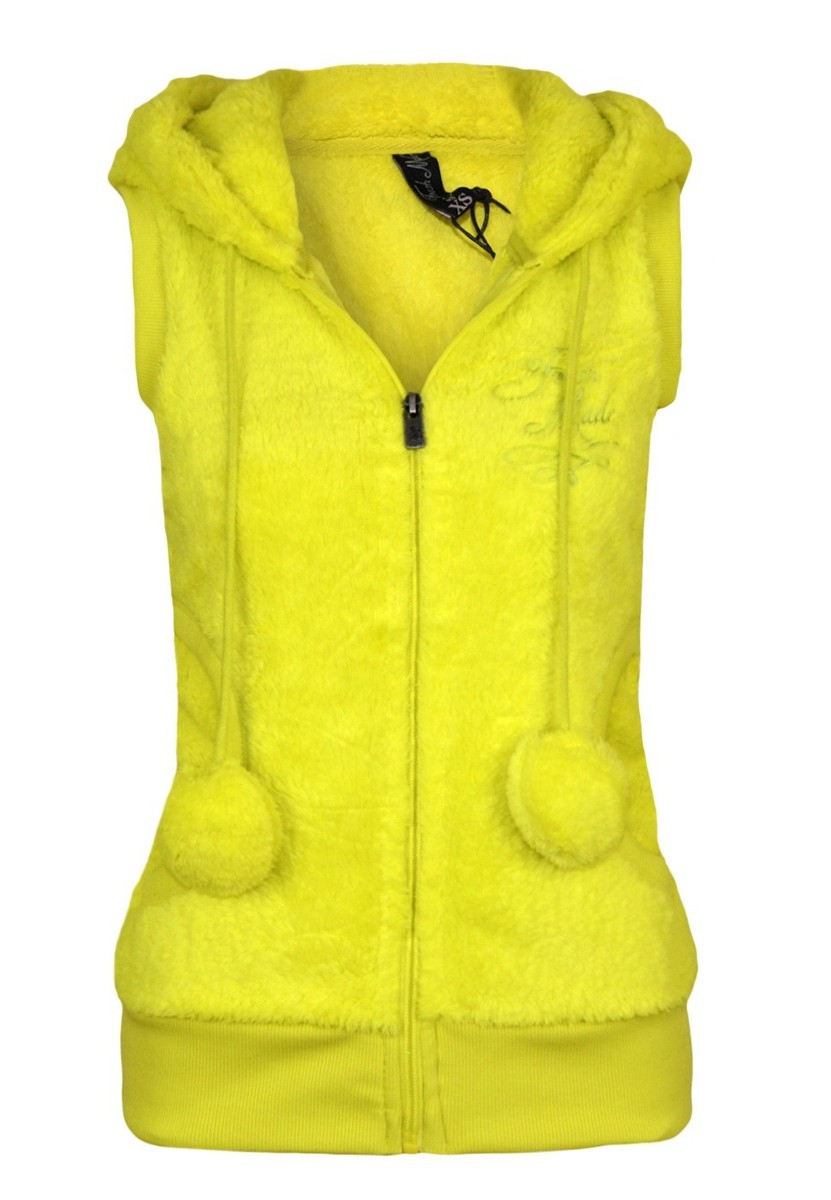 Teddy Fleece Weste Damen - Ärmellose Stehkragen Jacke Mit Taschen