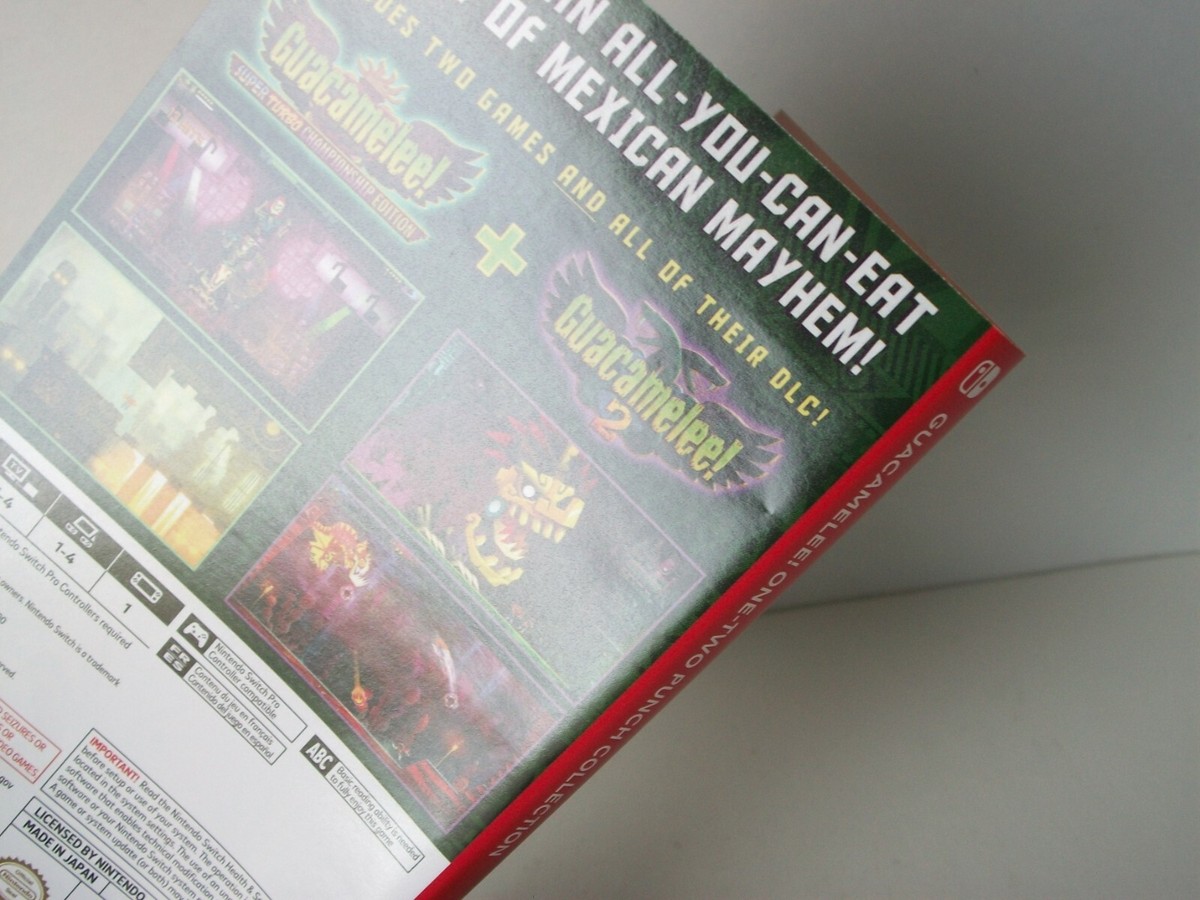 Guacamelee Switch Case Only NO GAME Nintendo Empty Box One-Two