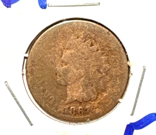 1867 indian head cent AG/G