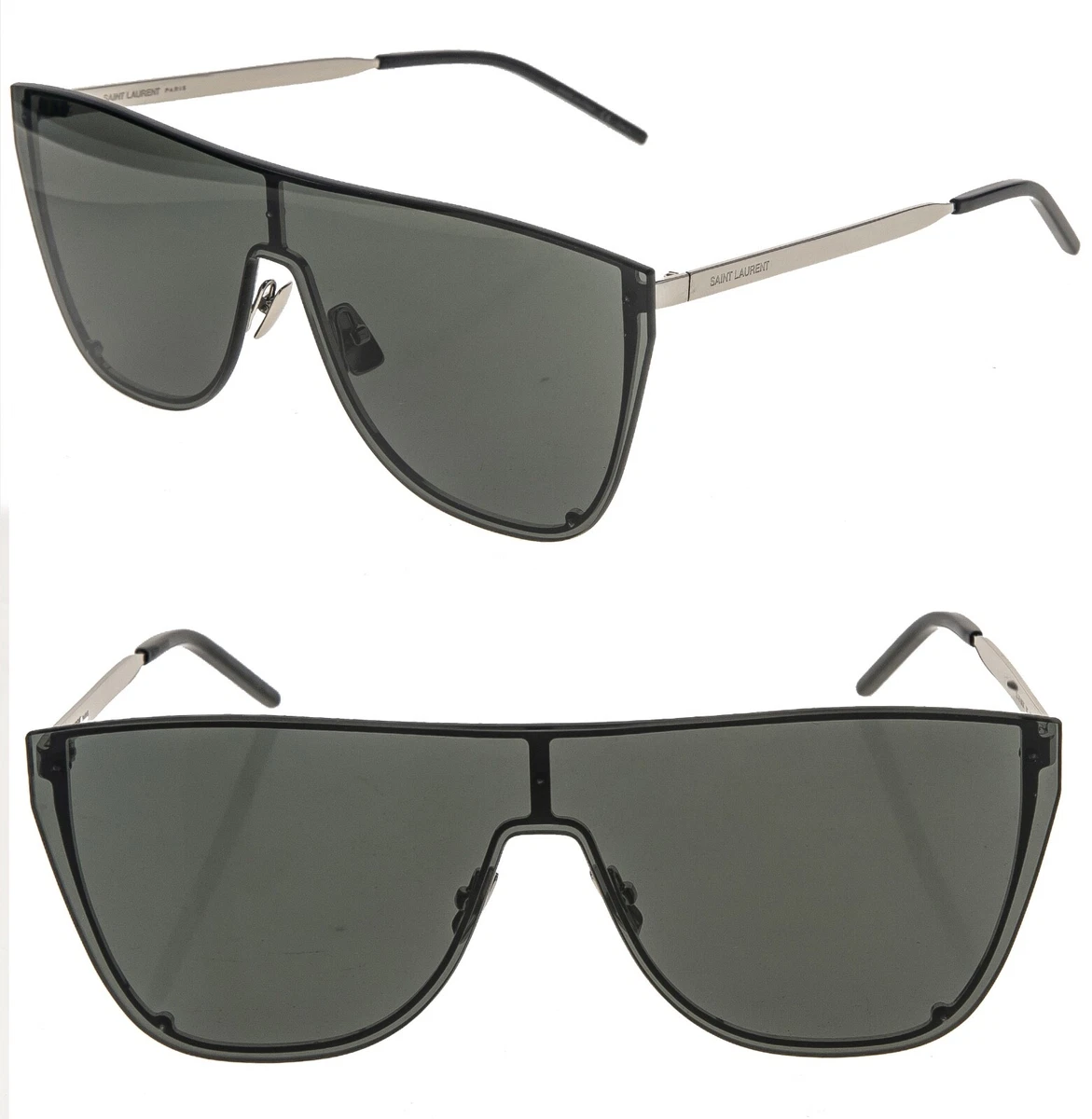 YSL YVES SAINT LAURENT VINTAGE SHIELD RIMLESS SUNGLASSES BLACK EUC Saint Laurent® SL 309 RIMLESS Sunglasses - EuroOptica™ NYC main image 4