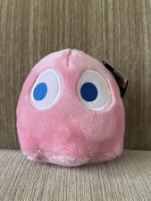 Toy Factory Bandai Namco Pac-Man Pink Ghost 5" Plush Stuffed Toy Collectible