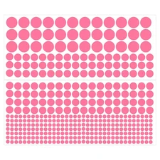 1221 Pcs Glow in the Dark Spot Decals Decor Pink Wall Stickers