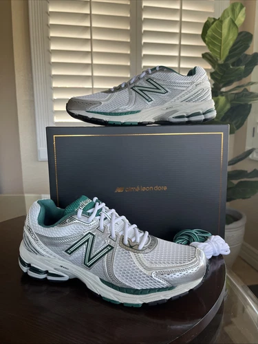Aime Leon Dore x New Balance 860V2 White Grey Silver Green ALD US Size 10.5