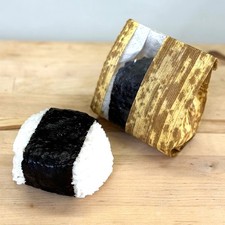 Onigiri Rice Ball Bag, Bamboo Pattern  Air Mic  with Window 100 pcs 
