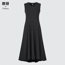 UNIQLO x Theory Women's Black Ultra Stretch Flare Dress M
