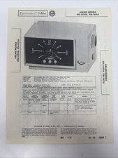 Vintage 1957 SAMS PHOTOFACT - Airline Models GSL-156OA, GSL-1651A