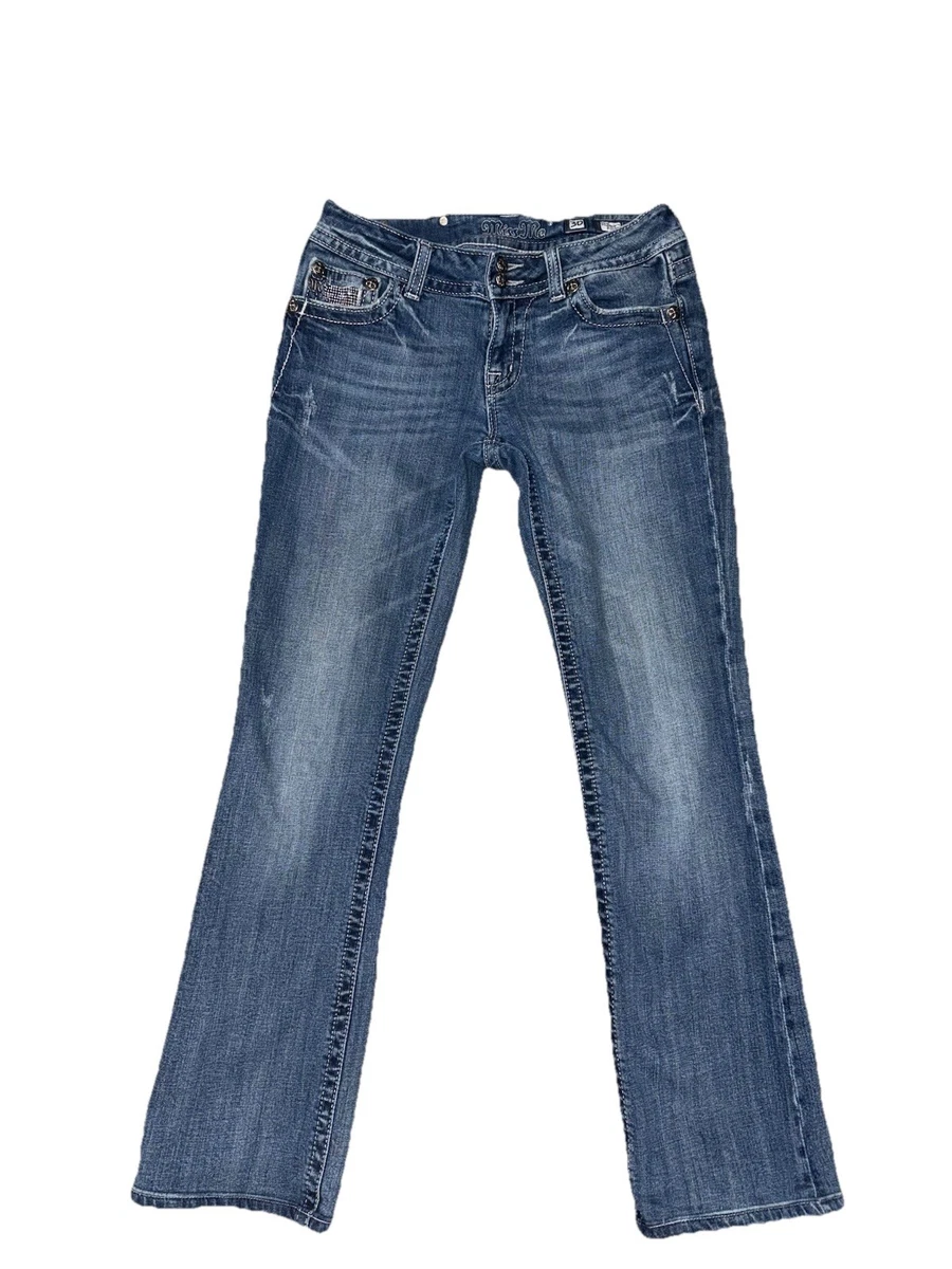 Miss Me Cotton Mid (8.5-10.5 in) Rise 28 in Inseam Jeans for Women