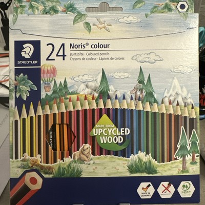 Staedtler 185 C24 Noris 24 Colour Colouring Pencil - Assorted Colours New   