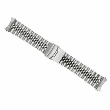WATCH BAND FOR SEIKO SKX007 SKX009 SKX173 JUBILEE WATCH BAND SOLID S/STEEL 22MM