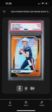 2024 Panini Prizm - Rookies Drake Maye #329 Orange Prizm /249 (RC)