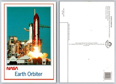 NASA Space Shuttle Discovery Launch Postcard KSC Florida Earth Orbiter