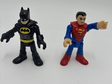 Figura de acción Imaginext DC Super Friends Batman & Superman 3" Liga de la Justicia