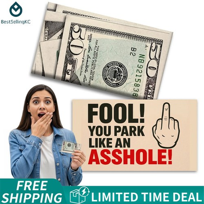 #ad You Park Like An A hole Bad Parking Prank Cards Look $50 multicolor $10.49