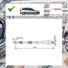 1x Bosch Bremsschlauch OPEL ZAFIRA / ZAFIRA FAMILY B (A05) 1.8 (M75)