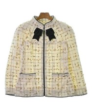 CHANEL Collarless Jacket IvoryxGoldxBeige Total pattern 2200454772029