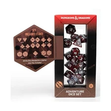 Sirius D&D Adventure Dice Fighter Poly Set - Red w/White (16) New
