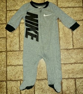 Nike One Piece Pajama's. Sz. Boy's 6 Mos. Footed.