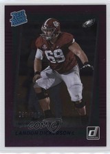 2021 Panini Donruss Rated Rookie Season Stat Line /500 Landon Dickerson #305 0hl