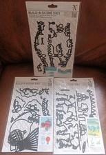 Lot Of 3 Docrafts Xcut Build-A-Scene Die Set /665