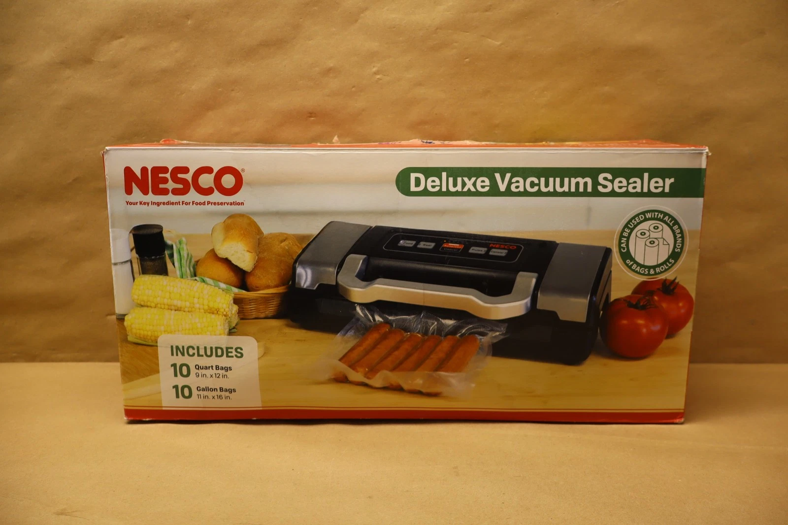 NESCO Compact Vacuum Sealer Machine - Powerful Food Sealing With Moist VS-09
Opens in a new window o