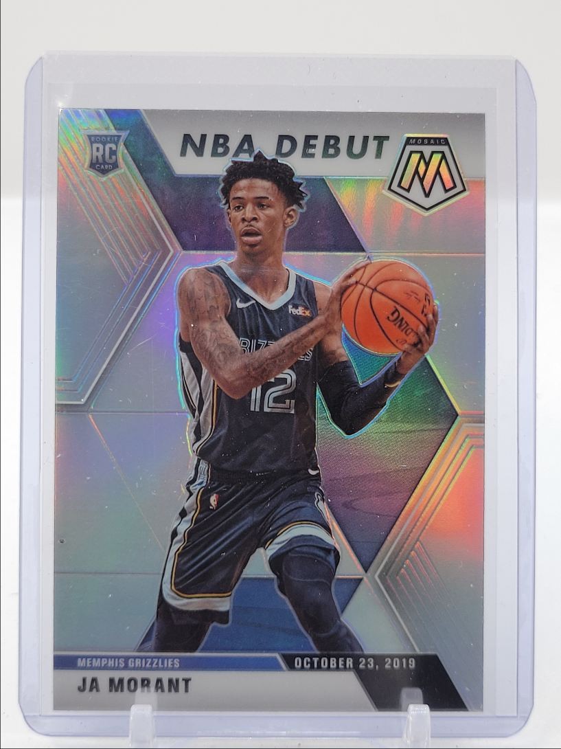 JA MORANT 2019-20 MOSAIC NBA DEBUT ROOKIE SILVER PRIZM GRIZZLIES RC Q5352