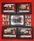 U.S. Civil War Bullet Lot of Fired, Dropped, MAJOR BATTLES w/Display Cases & COA