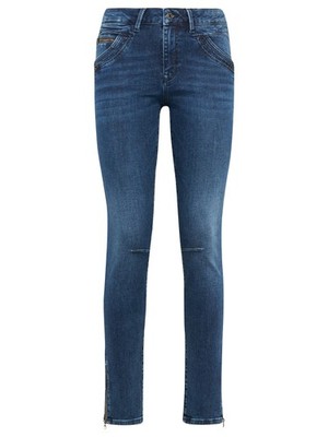 Mavi Damen Jeans Nicole Mid-Rise, Super Skinny Dunkelblau W27 L30