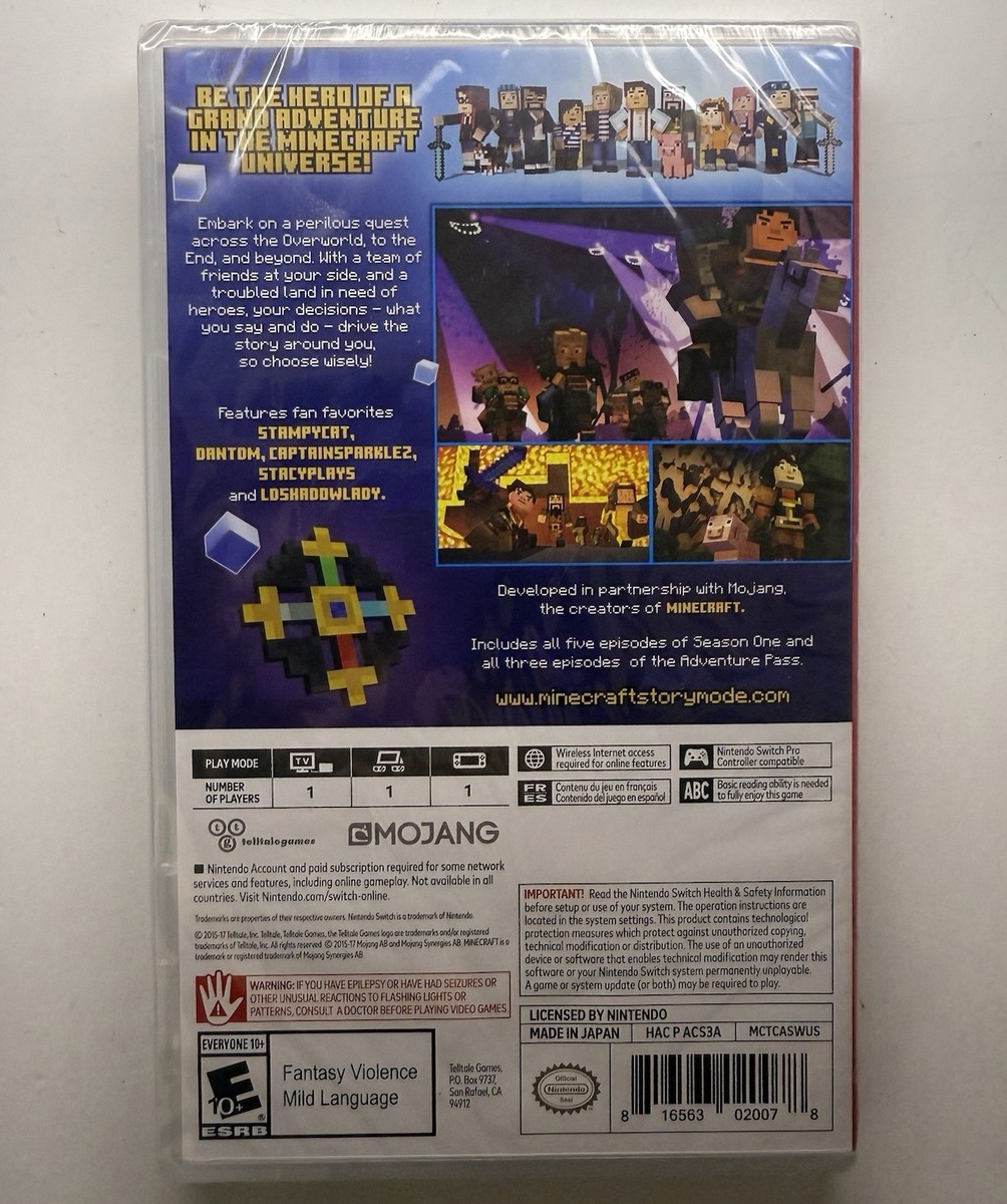 Minecraft: Story Mode - The Complete Adventure (Nintendo
