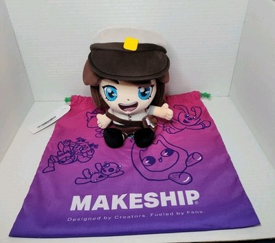 Makeship Postmaster Pearlo Plushie By Pearlescent Moon Hermitcraft Plush - NEW!