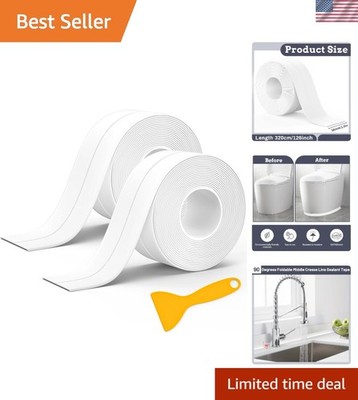 2 Rollen Dichtungsband Selbstklebend, Dichtband Selbstklebend, PVC Dichtungss...
