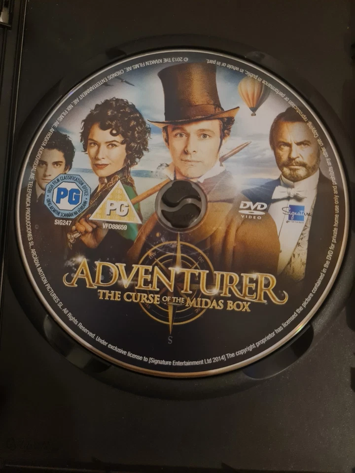 Adventurer The Curse Of The Midas Box (DVD, 2013) Sam Neill [Region 2] [UK] PG  - Image 2 of 4