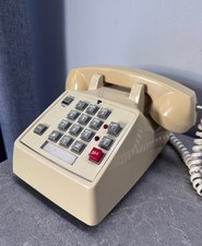 Vintage Radio Shack ET-180 43-373D 2-Line Push Button Desk Telephone Beige