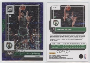 2022-23 Panini Donruss Optic Fast Break Purple Prizm /99 Jayson Tatum #8