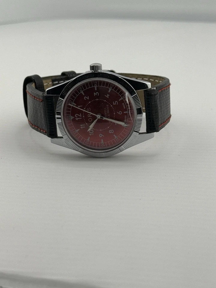 Винтажные швейцарские механические наручные часы Oris с ручным заводом 17 камней FHF ST96 - Изображение 3 из 4