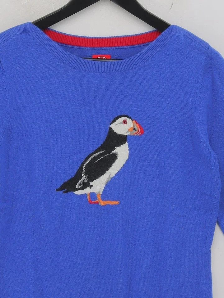 Jersey para mujer Joules UK 14 azul viscosa con poliamida, lana, algodón Pullover Foto 3 de 4