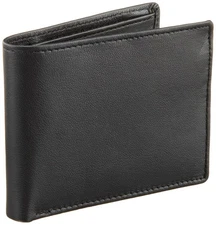 Perry Ellis Portfolio Men's Gramercy 100% Leather Slimfold Wallet With Bifold...