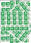 50 x 2nd Class with barcode  UNFRANKED OFF PAPER WITH FULL GUM FACE VALUE £45.50