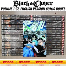 Manga Black Clover by Yuki Tabata Vol 1-36 Half/Full Set English Comic Book DHL